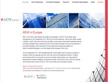 Tablet Screenshot of aeweurope.com